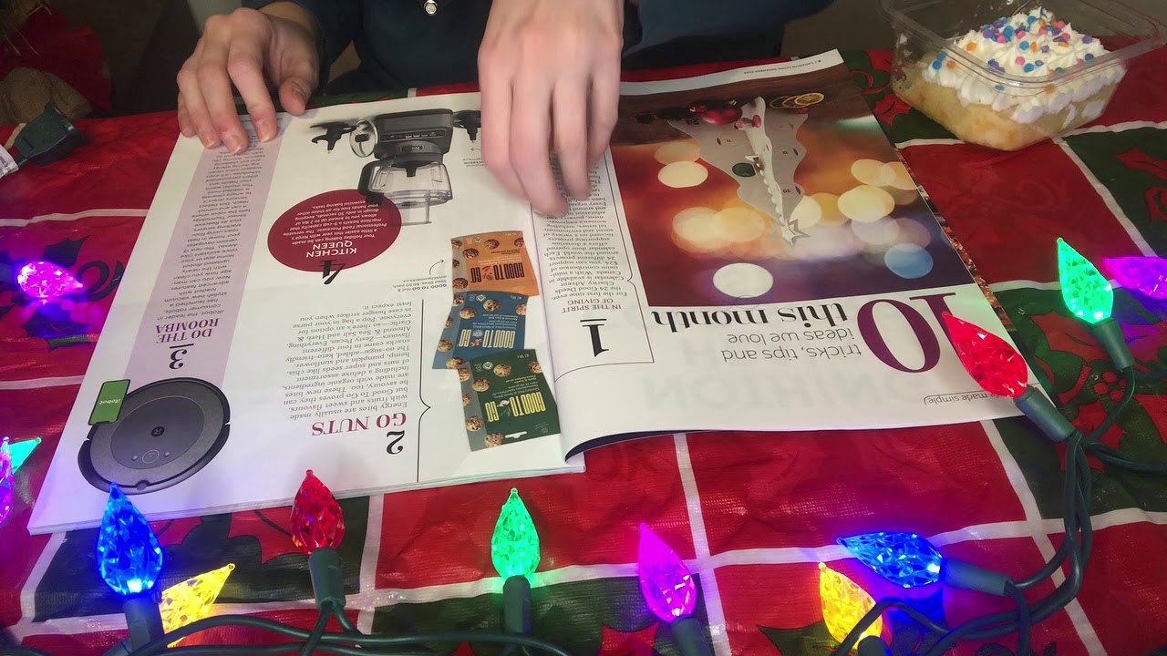 ASMR Canadian Living Magazine flip through (Whispered)