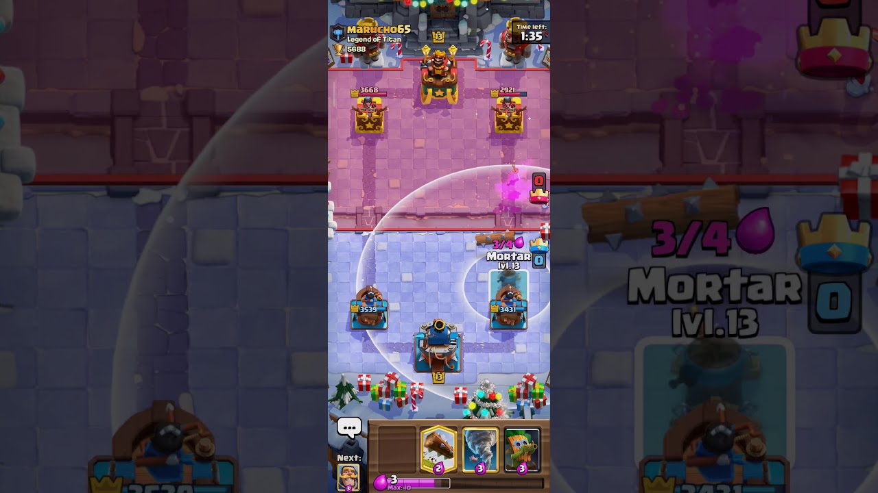 3.1 Mortar Rocket Cycle Vs Xbow - Best Mortar Cycle Gameplay - Clash Royale Top Ladder