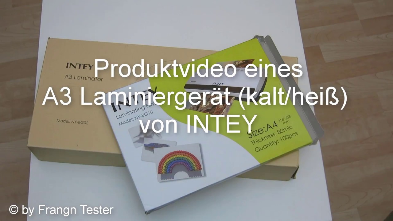 335/336 - A3 Laminiergerät und A4 Folien - von INTEY