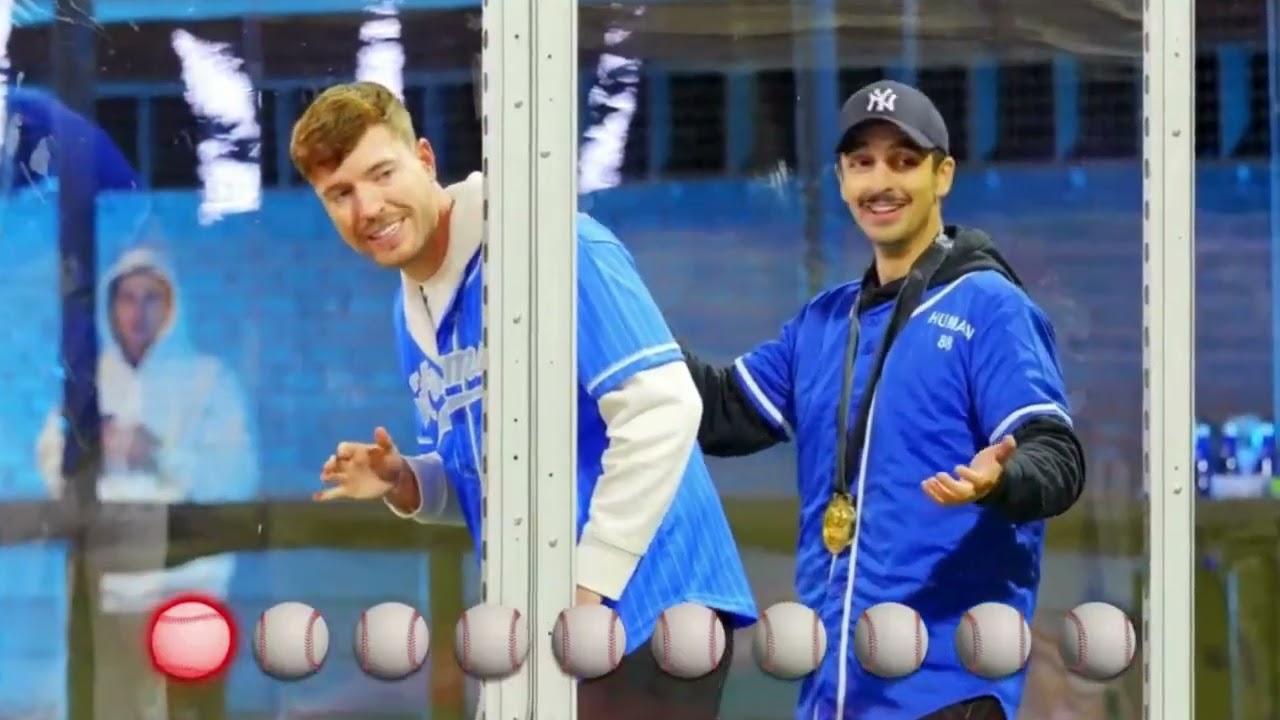 Human vs Robot: The Most INTENSE Baseball Showdown Ever! 🤯⚾ (MrBeast Challenge Clip)