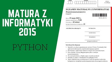 Matura z informatyki, 2015 [Python]