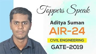 GATE 2019 Topper | Aditya Suman (CE, AIR-24) | MADE EASY Student | Toppers Speak