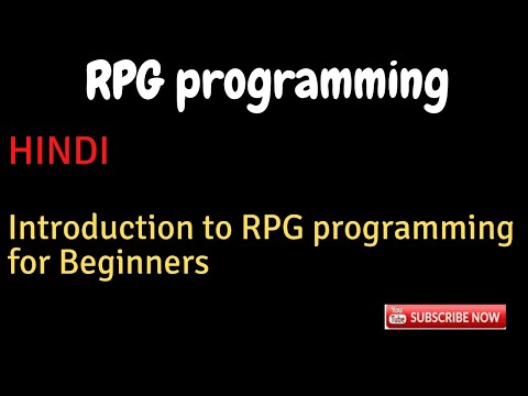 IBM i, AS400 Tutorial, iSeries, System i - Introduction to RPG programming for Beginners_HINDI