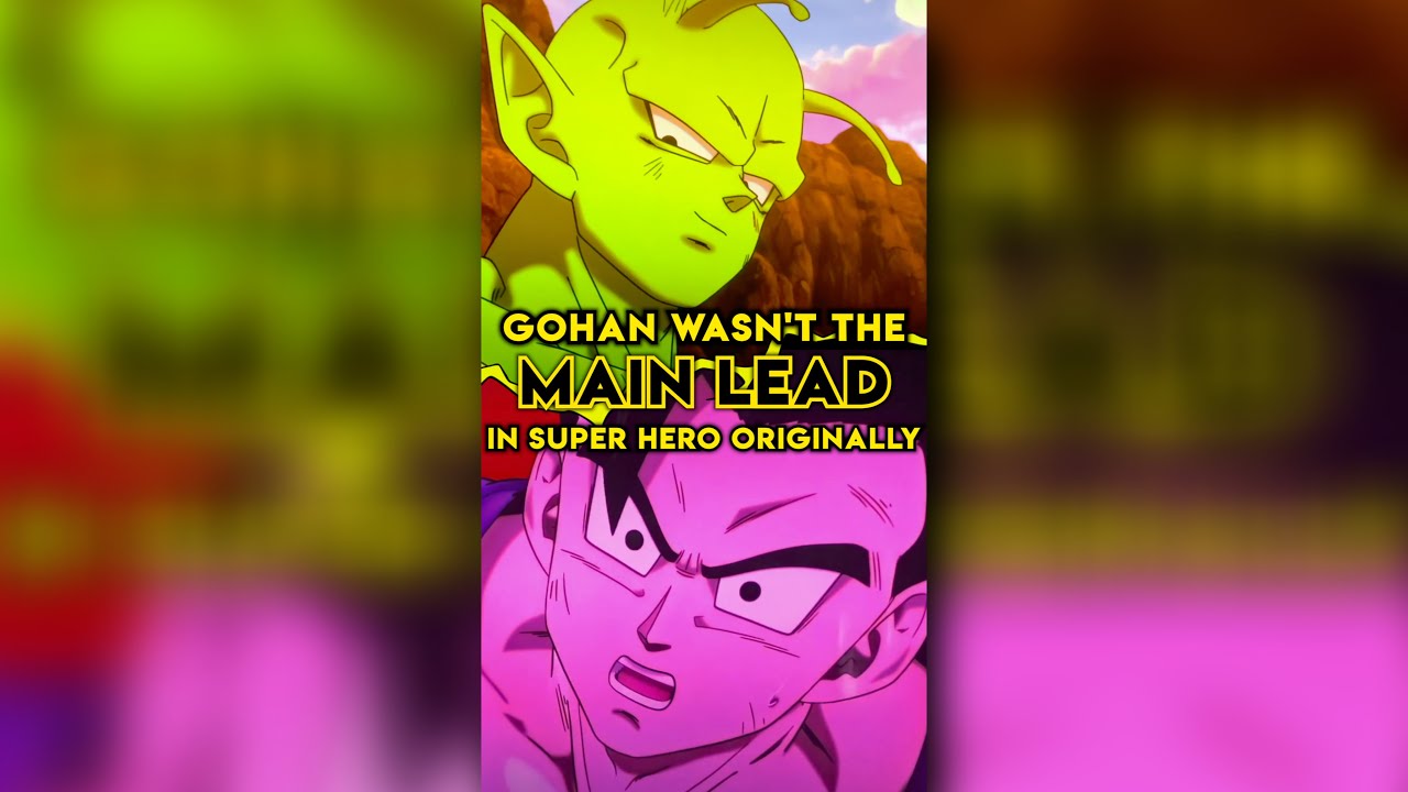 Gohan wasn’t originally the main lead in Super Hero #gohan #cell #piccolo