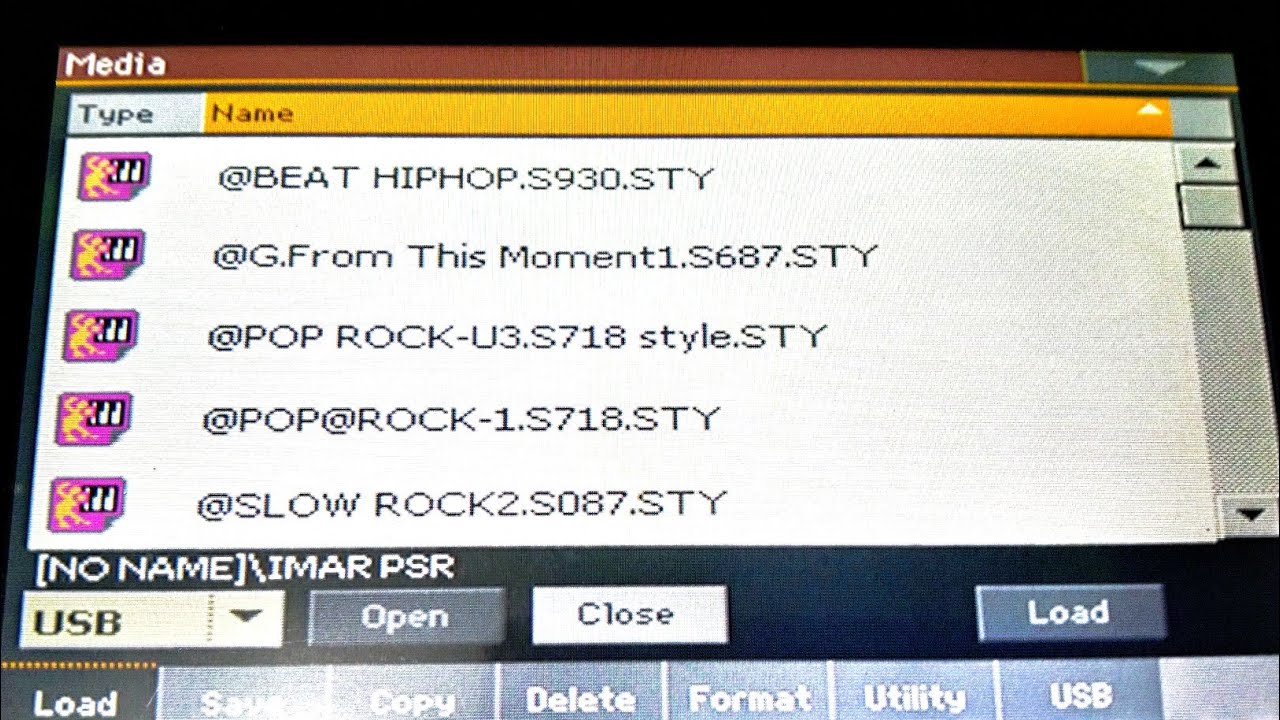 Convert style Yamaha ke KORG pa700