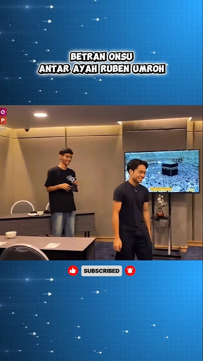 Betran Onsu antar ayah ruben umroh