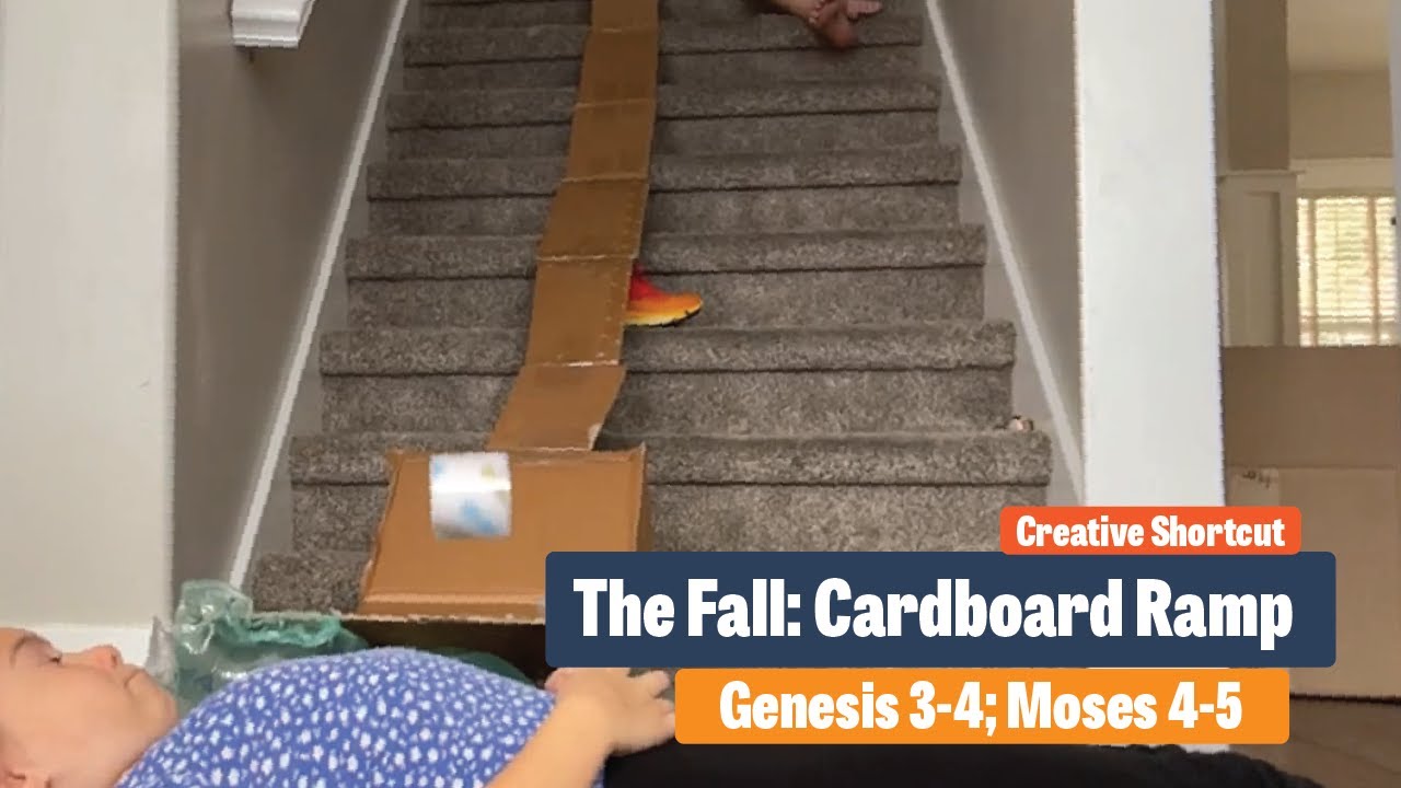 Наглядный урок о грехопадении | Задание с картонной рампой