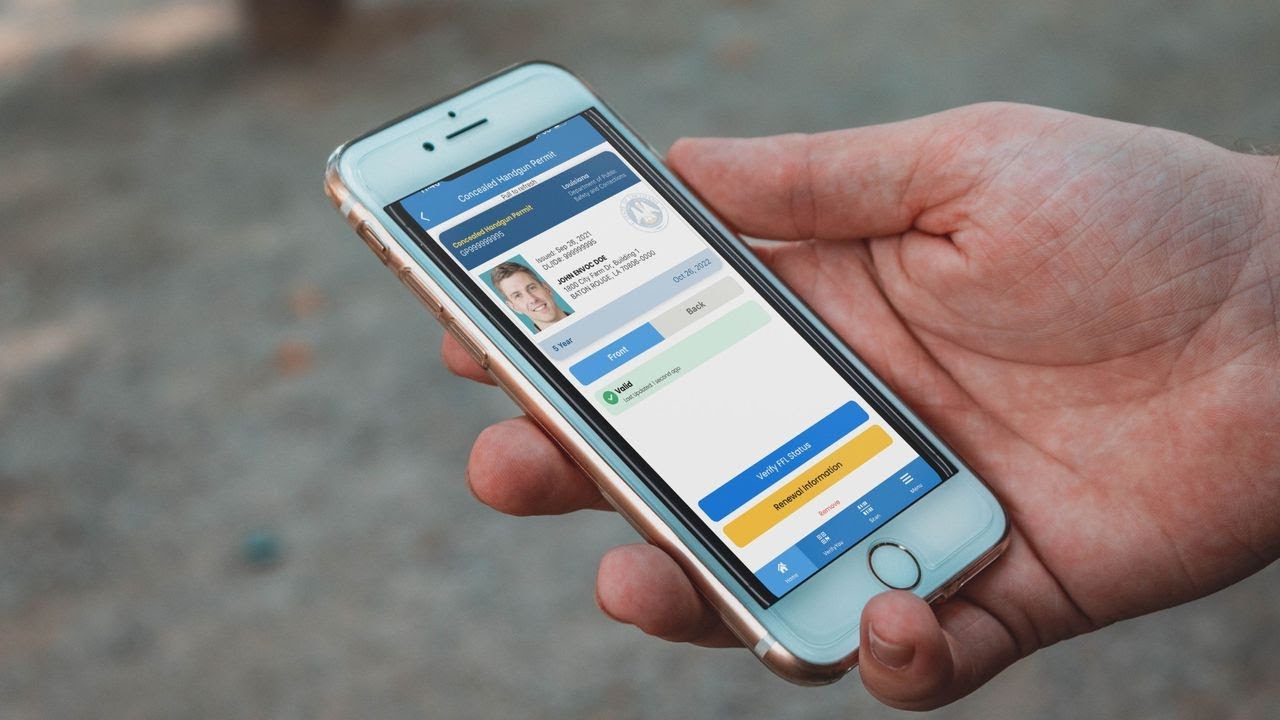 Digital concealed handgun permits now legal in Louisiana through LA Wallet YouTube