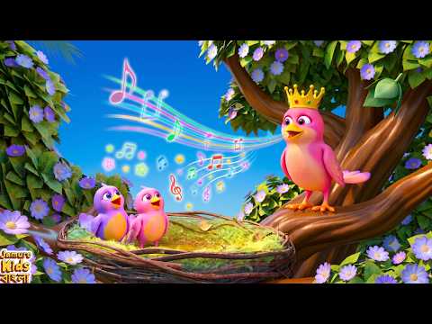 Pakhi Rani | পাখি রানী | কার্টুন | Bengali Nursery Rhymes | Jamure Kids Bangla