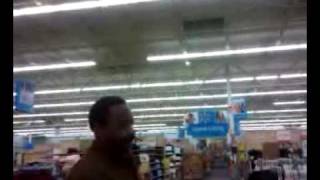 At walmart playin around