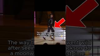Michael Jackson doing moonwalk for the FIRST TIME got the audience wild #shorts #michaeljackson