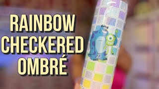 How To Make Your Own Glitter Checked Ombré Tumbler
