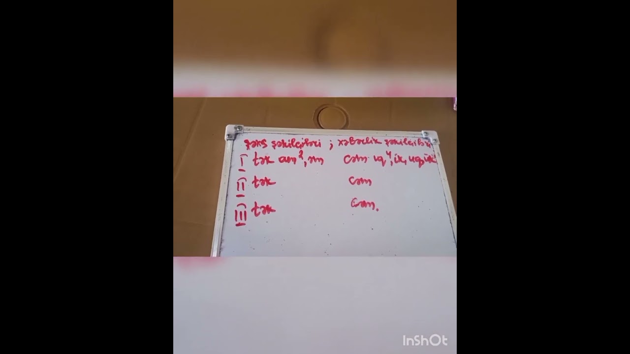 Şəxsə görə dəyişmə #şəxs #şəkilçiləri #şəxsşəkilçiləri #isim