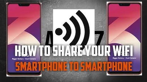 #Wifishare How to share your wifi to another smartphone