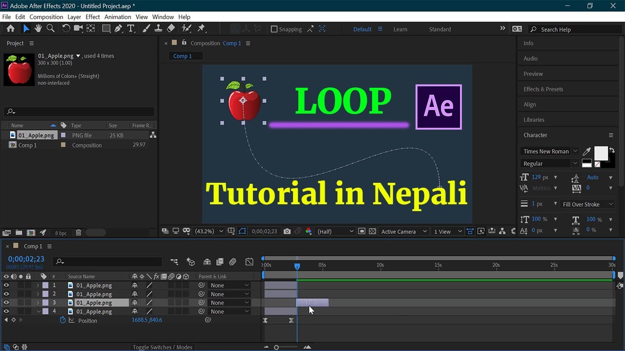 How to Loop Animations & Compositions || Adobe After Effects Tutorial ...
