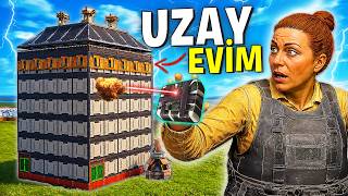 YENİ META 360° UZAY EVİNDE 24 SAAT YAŞADIM ! (RAİD YEMESİ İMKANSIZ!) Rust Türkçe Film