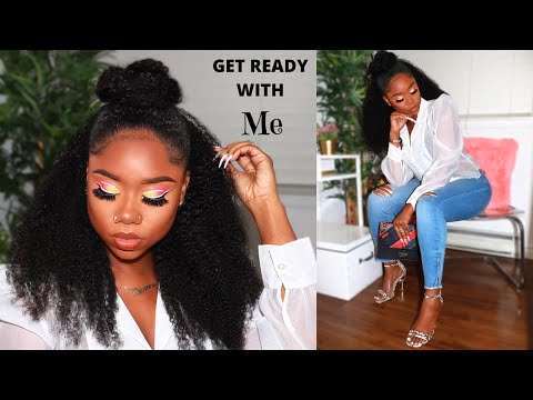 3-in-1-quick-protective-style-for-natural-hair-|-neon-makeup-tutorial-|-classy-chic-outfit