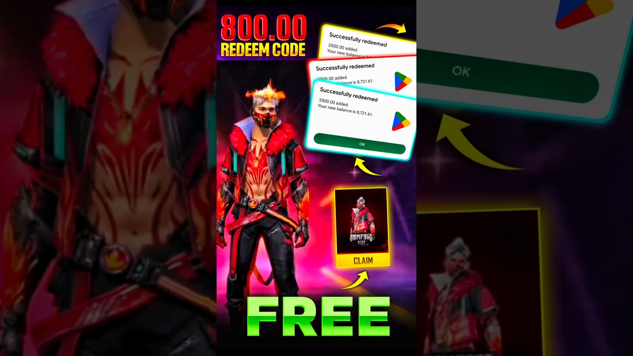 FREE REDEEM CODE | 800 FREE REDEEM CODE APP INSTANT | GOOGLE PLAY STORE REDEEM CODE FREE 