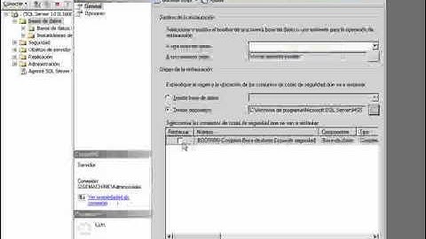 Restaurar una base de datos en SQL Server 2008