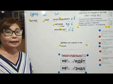 Айнекова С.А. Изменение глаголов по лицам и числам