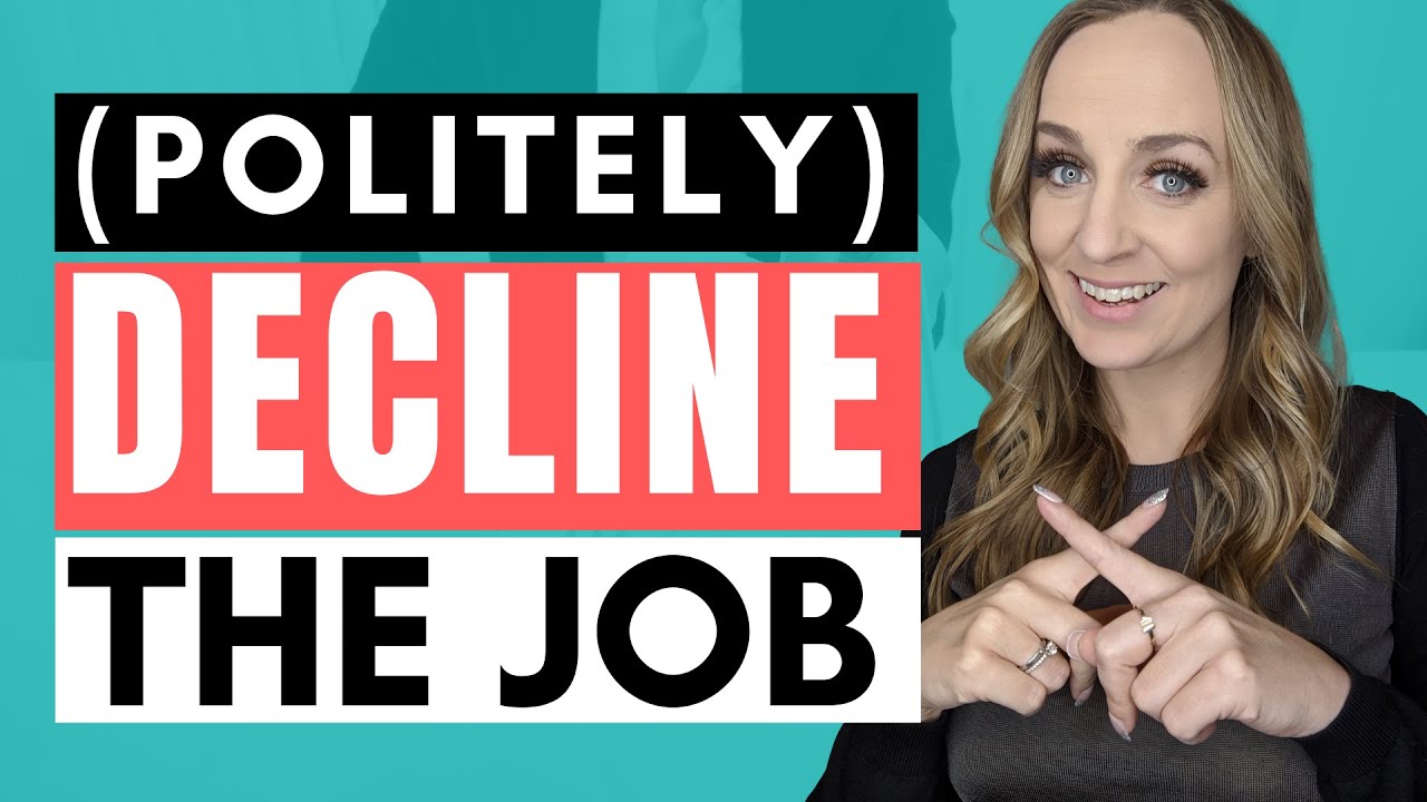 How To Decline A Job Offer Politely | How To Turn Down A Job Offer Gracefully