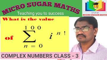 #MICROSugarMATHS  Integral powers of i (iota). Complex numbers for JEE-MAINS