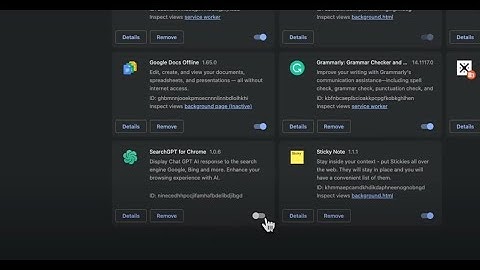 Disable ChatGPT and other GenAI browser extensions