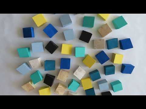 დომინო - #აკეთეშენით - ხის ფერადი დეკორი