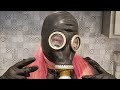 Black soviet russian military gp5 tambov ghost  gas mask unboxing show and tell