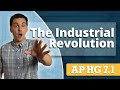 Industrial revolution  geographic development ap human geography unit 7 topic 1