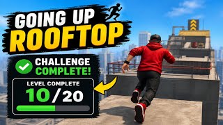 Going Up Rooftop - Parkour 3D mobile gameplay / parkour mode level 10 complete  screenshot 2