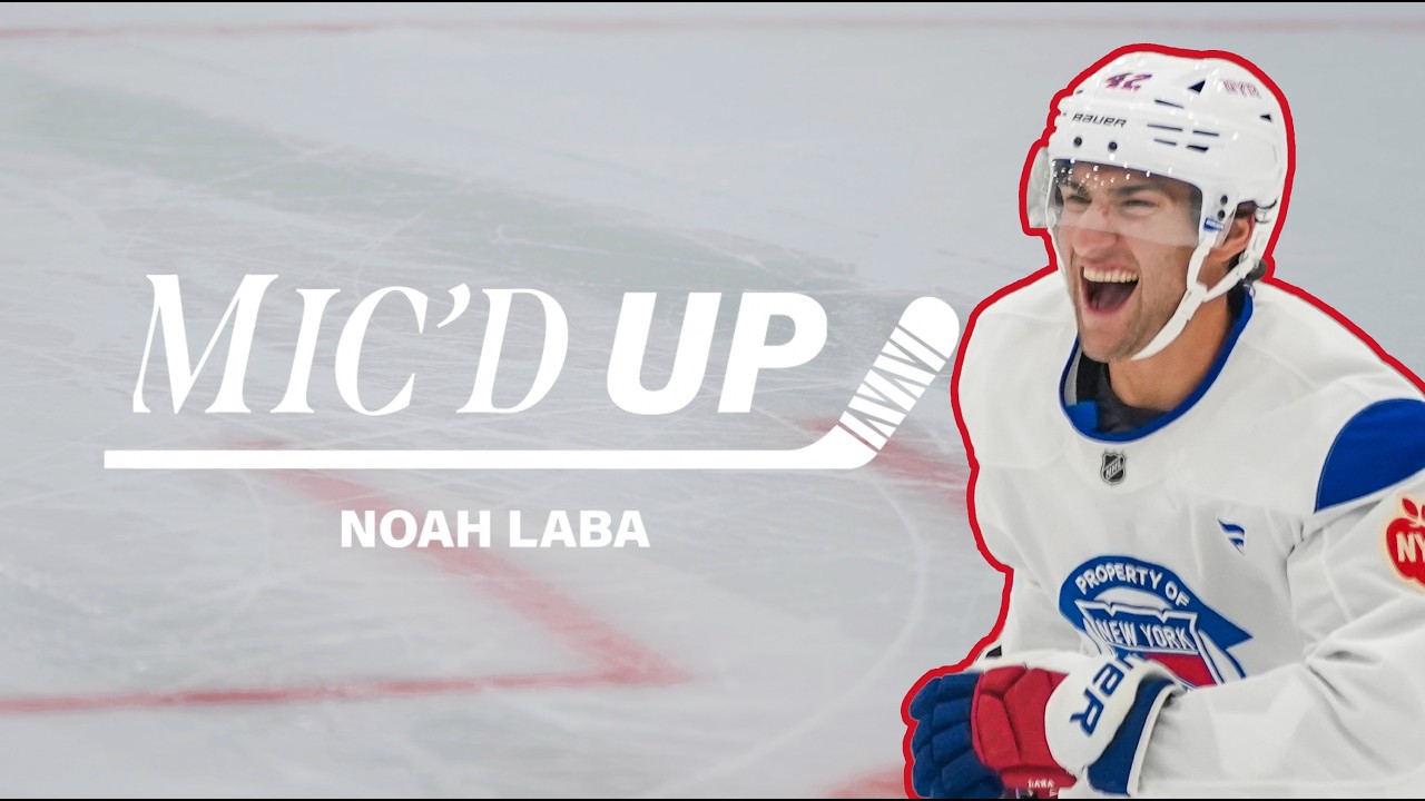 Noah Laba Mic'd Up During New York Rangers Training Camp