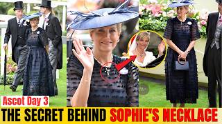 Sophie's Secret Anniversary Message Hidden In Her Jewellery at Royal Ascot Ladies Day 2026 #sophie screenshot 1