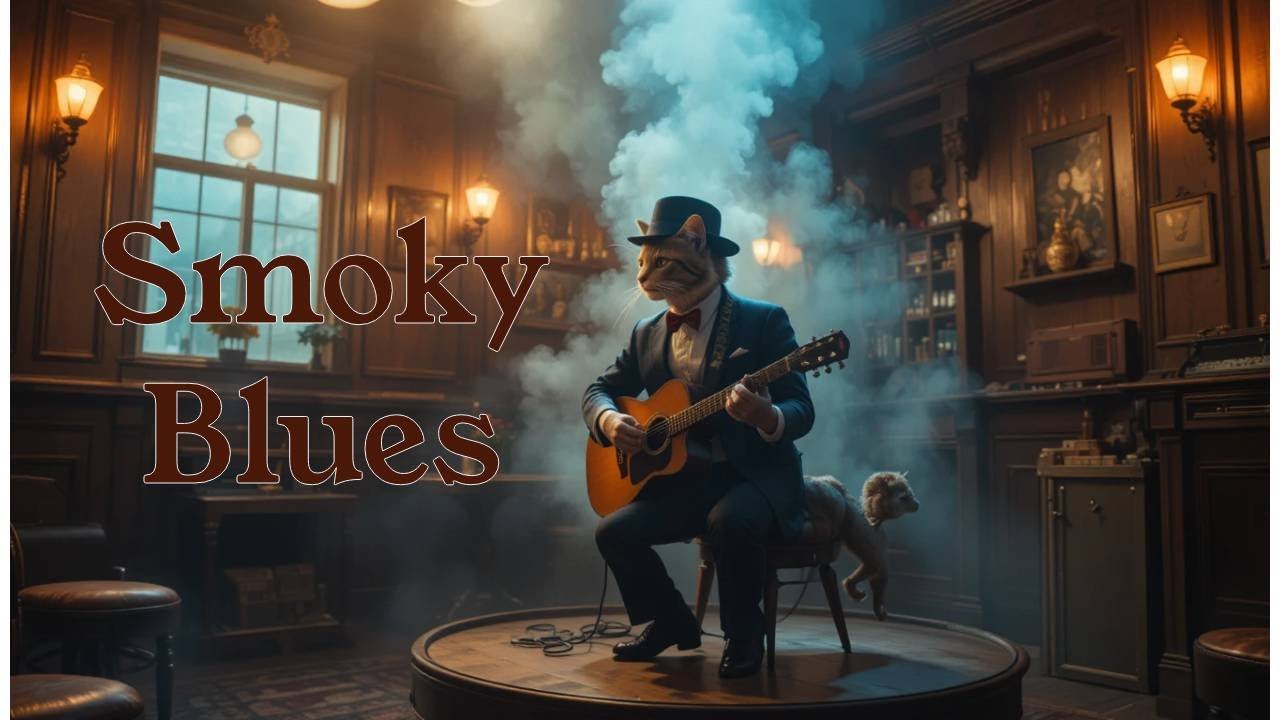 Smoky Purr Session 🌫️🎶 | Emotional Blues for Late Hours