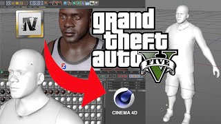 GTA V -  HOW TO CUSTOMISE CHARACHTER MODS - CINEMA 4D