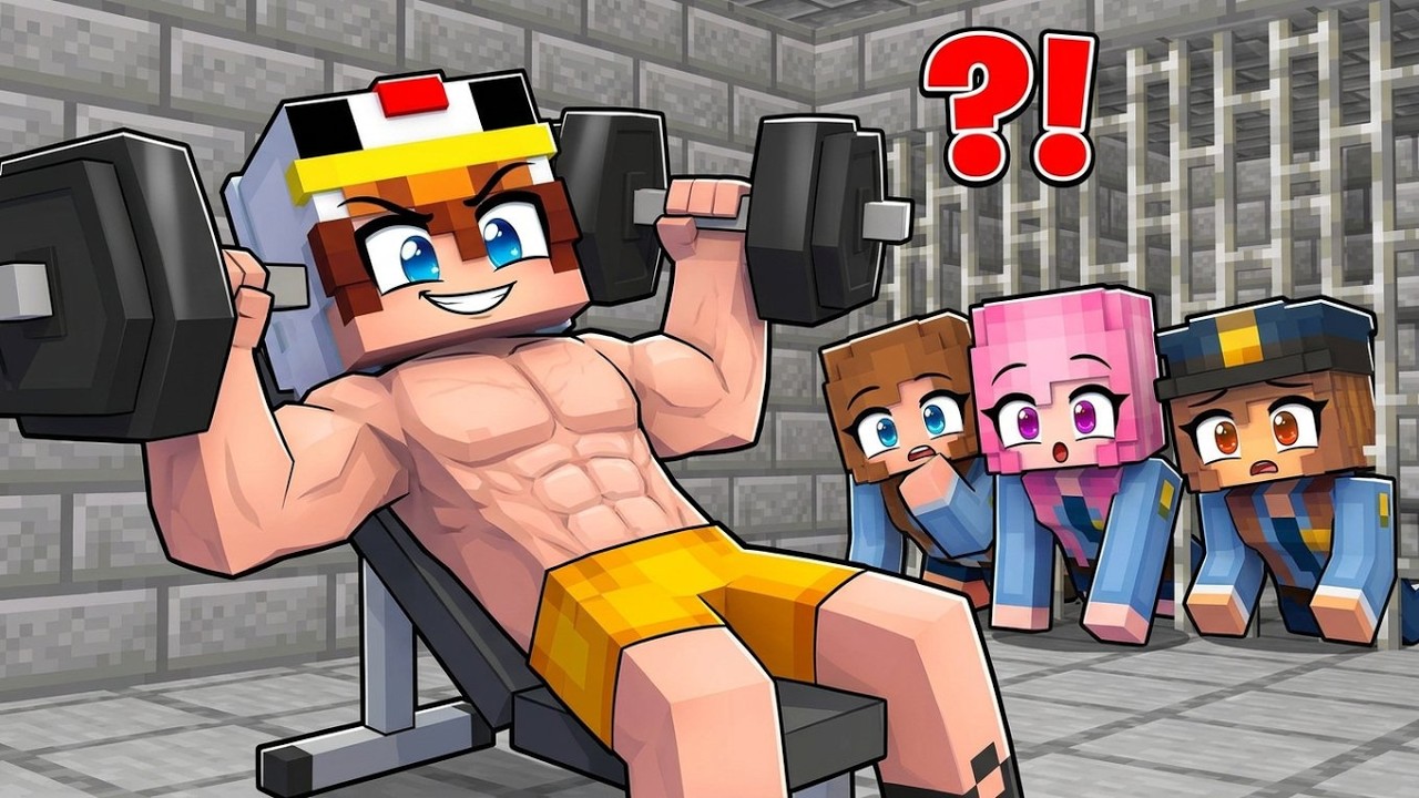 Je m'ENTRAÎNE en PRISON pour Surprendre les Filles POLICIÈRES sur Minecraft !