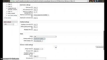 Moodle 2.4   Add Assignments (2013)