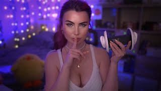 ASMR Breathy Mouth Sounds & Inaudible Whispers ~ Whispering Sweet Nothings In Your Ear w/ Delay