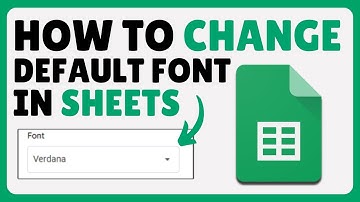 How To Change Default Font In Google Sheets (2025)