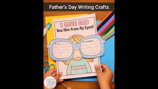 Don't miss out this adorable Father's Day Writing Craft!! 💙🫰#shorts #fathersday #diy #subscribe