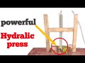 How to make powerful hydralic press #hydralicpress #vairalvideo