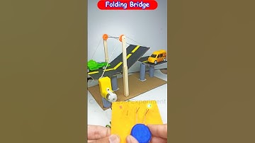 Folding Bridge • Dc Motor | #dcmotor #tech #youtubeshorts #motor #dcmotorproject #bridge