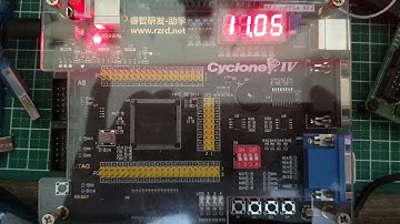 Real Time Clock Using Intel  Altera Cyclone IV using  Verilog HDL