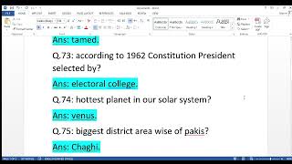 PMA Academic Test 2026 | Most Repeated GK Questions for Pakistan Army Test