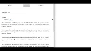 Mobile Menu Title Search In Genesis Header