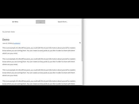Mobile Menu Title Search In Genesis Header