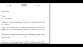 Mobile Menu Title Search In Genesis Header