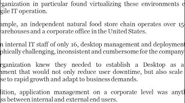 Desktop as a Service:  Why One Company Established a Virtual Desktop and Application Environment