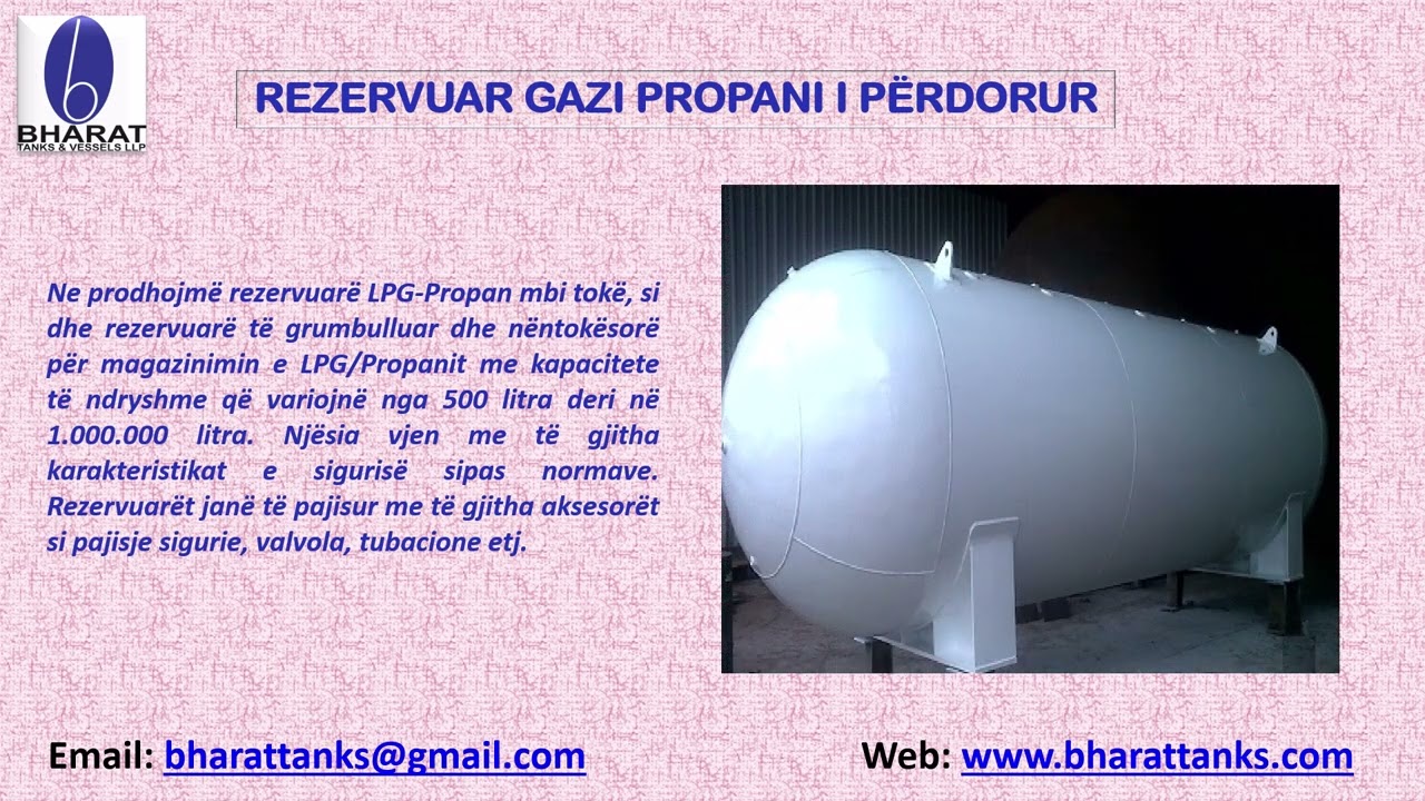 68 f  Rezervuar gazi propani i përdorur   Albanian