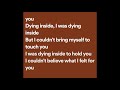 Timmy Thomas - Dying Inside To Hold You (Lyrics)